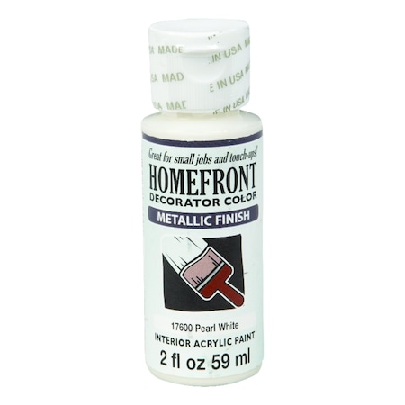 Homefront Homefront Metallic Pearl White Hobby Paint 2 oz 17600